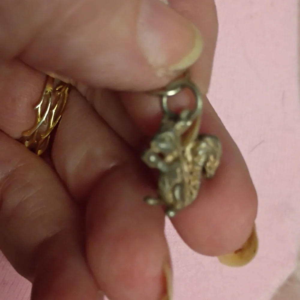 Silver Squirrel Charm. Really Cute Design Is All Through The Charm. Feet, Back.